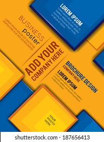 Abstract Business Background. Brochure or flyer template.