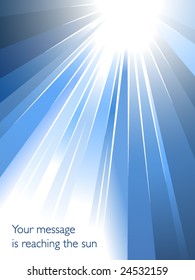 Abstract business background with burst of light towards your message