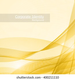 Abstract business background with colored glow wave. Vector illustration.