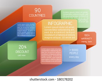 Abstract business background, colorful banners, EPS 10, contains transparency
