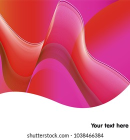Abstract business background with custom text copy space. Vector illustration. Minimal covers design.