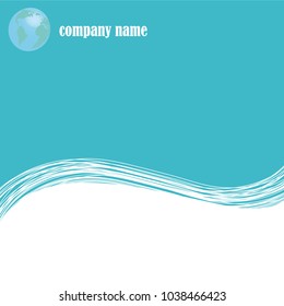Abstract business background with custom text copy space. Vector illustration. Minimal covers design.