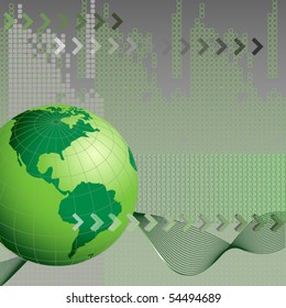 abstract business background with earth