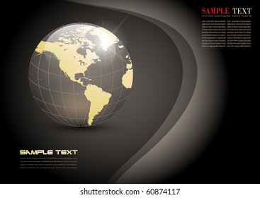 Abstract business background elegant brown, vector