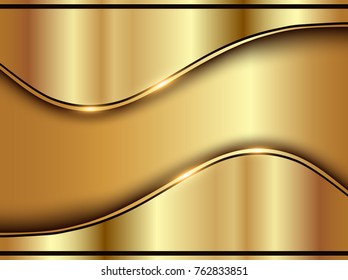 Abstract business background, elegant  gold vector illustration.
