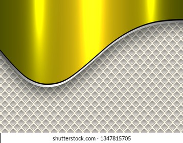 Resumen del fondo de negocio, elegante ilustración del vector oro plateado.