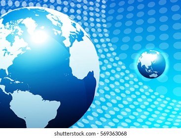 Abstract Business Background with Globe