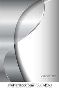 Abstract Business Background, Grey Silver Metallic.