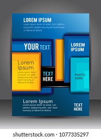 Abstract Business Background. Layer template. Brochure or flyer
