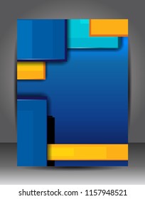 Abstract Business Background. Layer template. Brochure or flyer