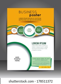 Abstract Business Background. Layer template