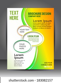 Abstract Business Background. Layer template