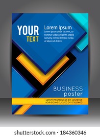 Abstract Business Background. Layer template. Brochure or flyer
