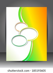 Abstract Business Background. Layer template
