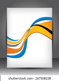 Abstract Business Background. Layer template for brochure or flyer