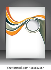 Abstract Business Background. Layer template for brochure or flyer