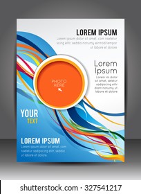 Abstract Business Background. Layer template. Brochure or flyer