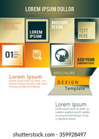 Abstract Business Background. Layer template