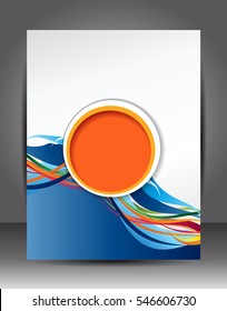 Abstract Business Background. Layer template. Brochure or flyer