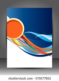Abstract Business Background. Layer template. Brochure or flyer