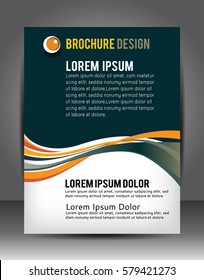 Abstract Business Background. Layer template for brochure or flyer