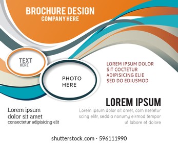 Abstract Business Background. Layer template for brochure or flyer