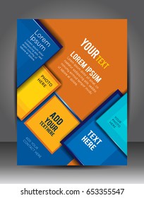 Abstract Business Background. Layer template. Brochure or flyer