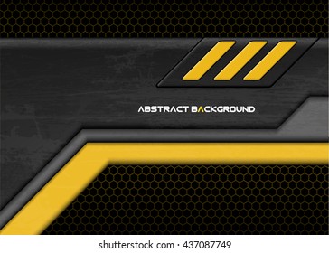Abstract business background with metal texture - vector