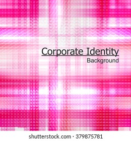 Abstract business background with pink glow rhombus. Vector illustration.