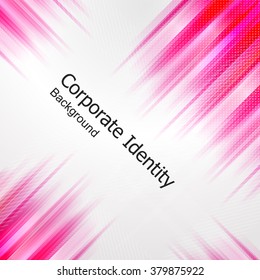Abstract business background with pink glow. Vector illustration.