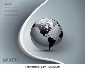 abstract business background silver and grey, vector.