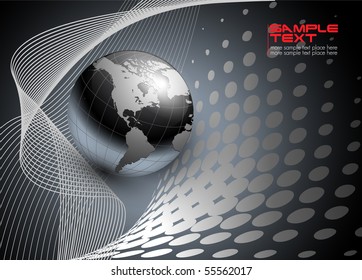 abstract business background, silver grey, vector.