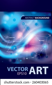 Abstract Business Background, Space Concept, Light (vector Art)