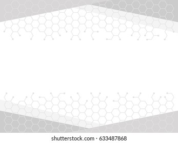 Abstract  business background with structure of hexagonal elements. Backdrop for presentation or infograph.