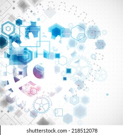 Abstract business background with technological elements