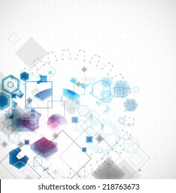 Abstract business background with technological elements