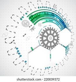 Abstract business background with technological elements