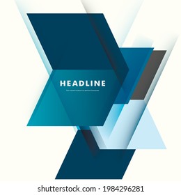 Abstract business background with technology lines. Template brochure design. Geometry modern