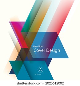 Abstract business background with technology lines. Template brochure design. Geometry modern