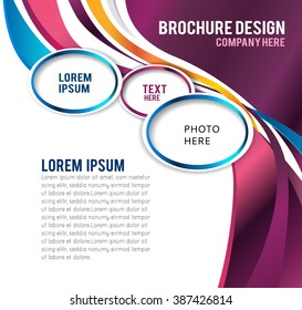 Abstract Business Background. Template for brochure or flyer