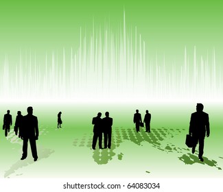 Abstract business background theme for design use. Vector illustration.