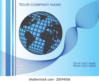 abstract business background vector blue
