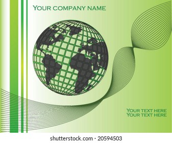 abstract business background vector green