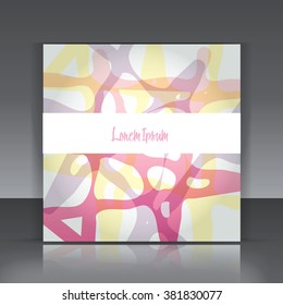 Abstract business background. Vector illustrated digital template. Color glass bakdrop.