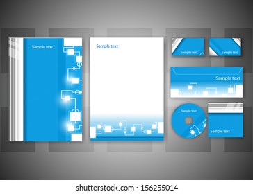 Abstract business background - vector illustration for your business card or brochure design.