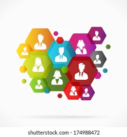 Abstract business background vector illustration