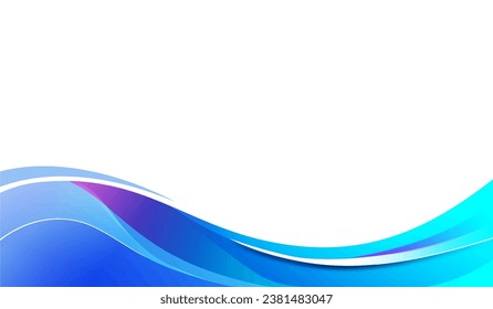 abstract business background with wavy shapes in blue and white. vector illustration