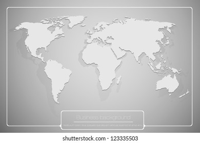 abstract business background with world map