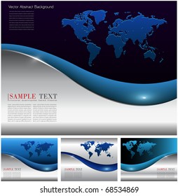 Resumen de antecedentes empresariales conjunto elegante, vector