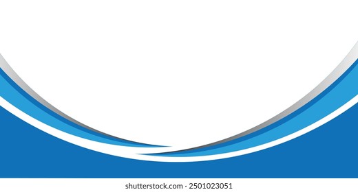 Fondo abstracto del Anuncio del negocio con la curva azul dinámica